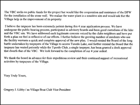 VBC Letter